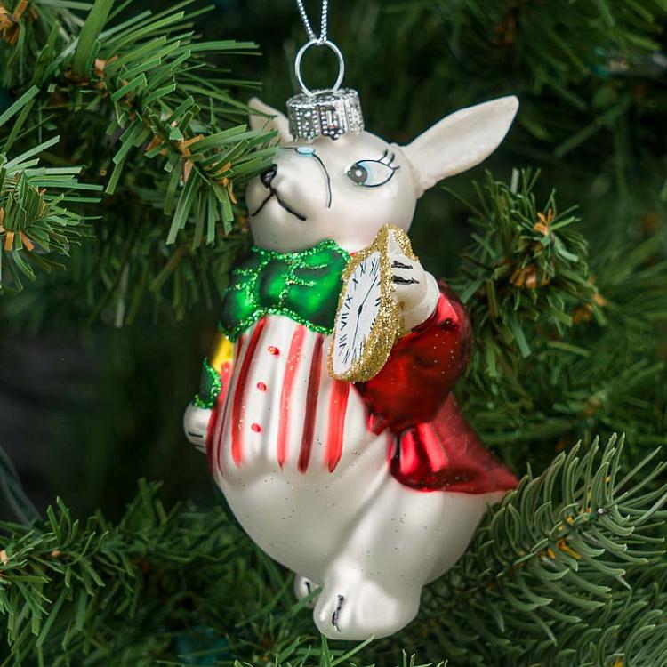 Ёлочная игрушка Мистер Кролик Glass Hanger Mister Rabbit 10 cm