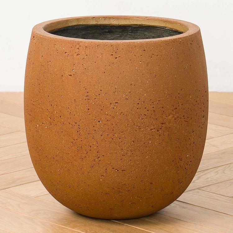Кирпичное кашпо-чаша Эрго Кортен Ergo Concrete Bowl Corten