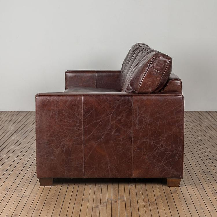 Двухместный кожаный диван Виконт Уильям Viscount William 2 Seater Leather