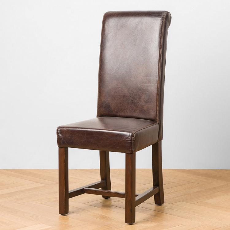 Rollback Dining Chair, Antique Wood