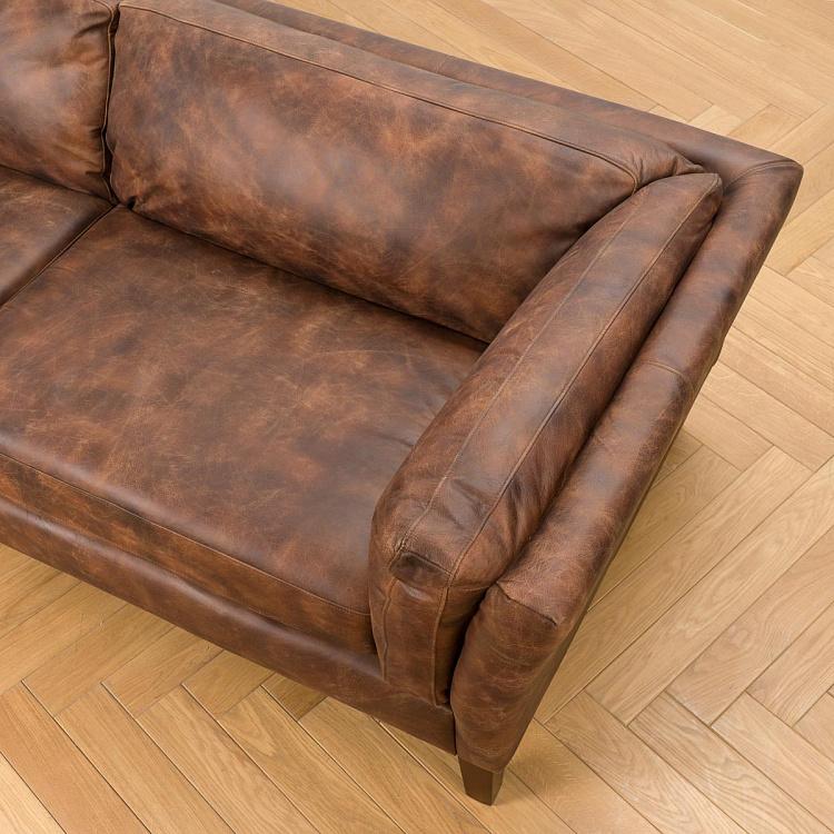 Трёхместный диван Верона, тёмные ножки Verona 3 Seater, Oak Dark Brown