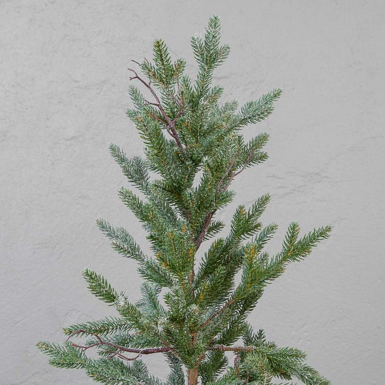 Искусственная заснеженная новогодняя ёлка в кашпо, 125 см Frost-Covered Christmas Tree In Pot 125 cm