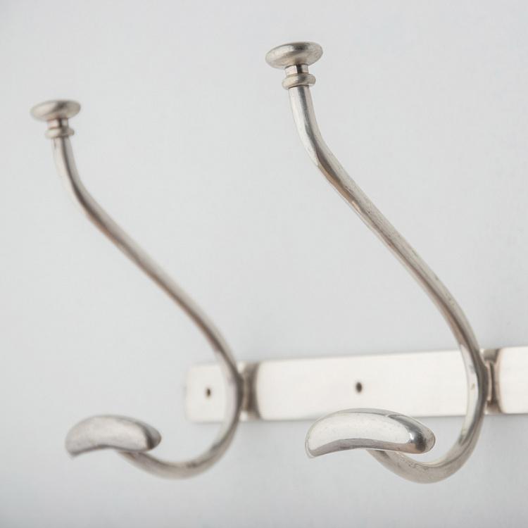 Пятиместная металлическая настенная вешалка Set Of 5 Hooks On Metal Strip