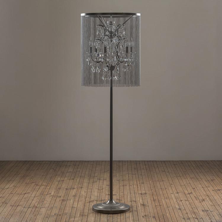 Хрустальный торшер Кольчуга Chainmail Crystal Floor Lamp