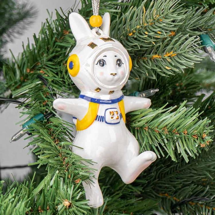 Rabbit Cosmonaut Collectible Toy 14,5 cm