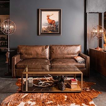 Торшер со столиком Gyro Floor Lamp With Tray металл Antique Rust - ракурс 15