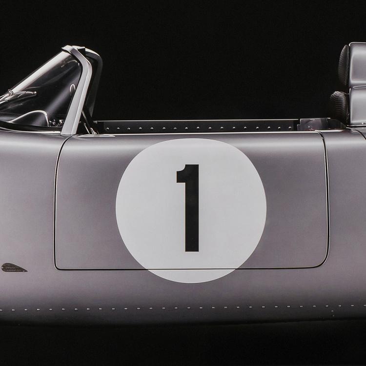 Модульный фото-принт в деревянной раме Порше 718 Set Of 3 Porsche 718 RSK, Pewter Frame