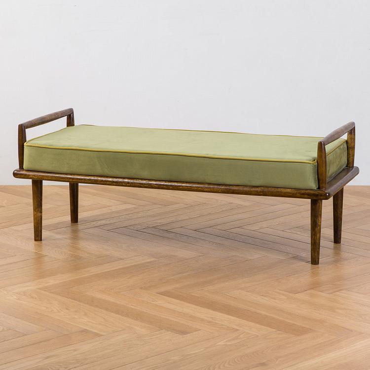 Скамейка Фэрроу 1950 Mid Century Velvet Bench Farrow