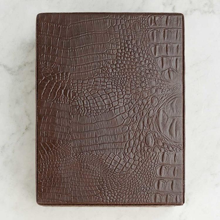 Кожаная шкатулка Бонд, L Bond Leather Box Large