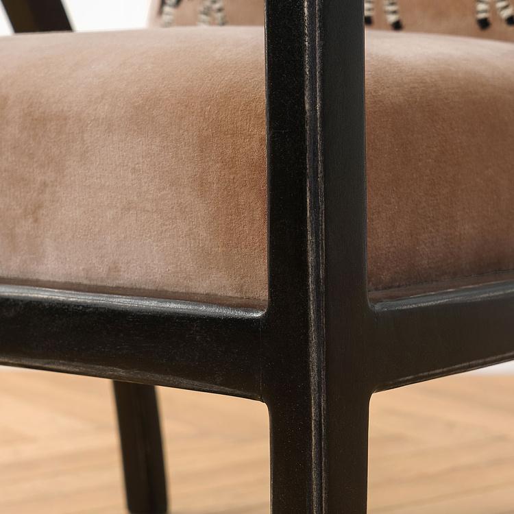 Кресло бархатное Сафари Embroidered Armchair