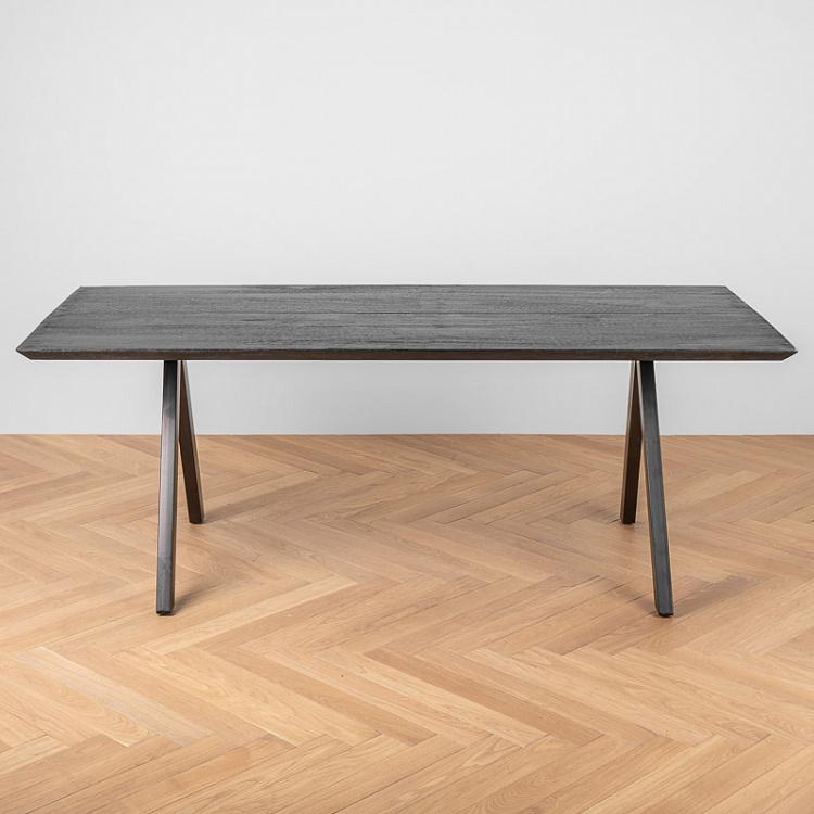 Обеденный стол из тёмного дерева манго Вектор Vecteur Table Dark Mango Wood