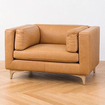Кресло Dwell 1 Seater натуральная кожа Napinha Camel