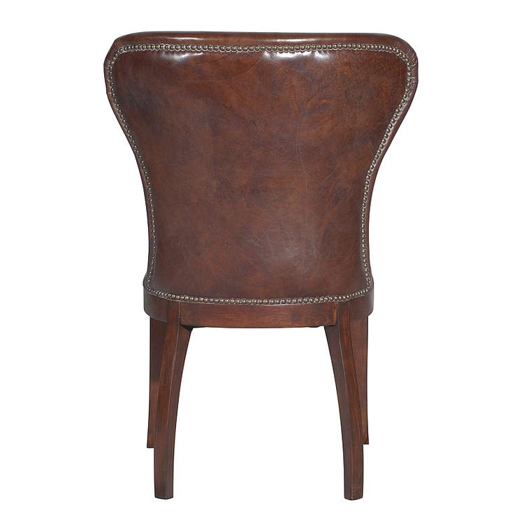 Стул Richmond Dining Chair, Antique Wood натуральная кожа Biker Tan - ракурс 3