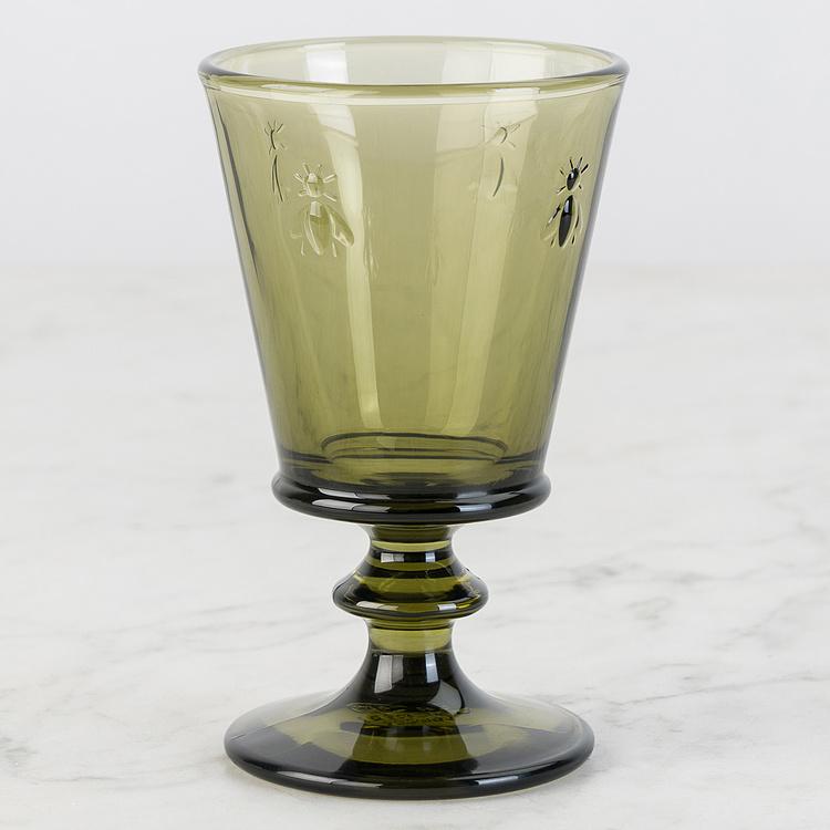 Оливково-зелёный бокал для вина Пчёлы Abeille Vert Olive Wine Glass