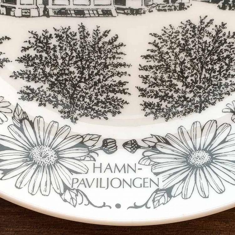 Винтажная тарелка Портовый павильон, L Vintage Plate Hamnpaviljongen Large