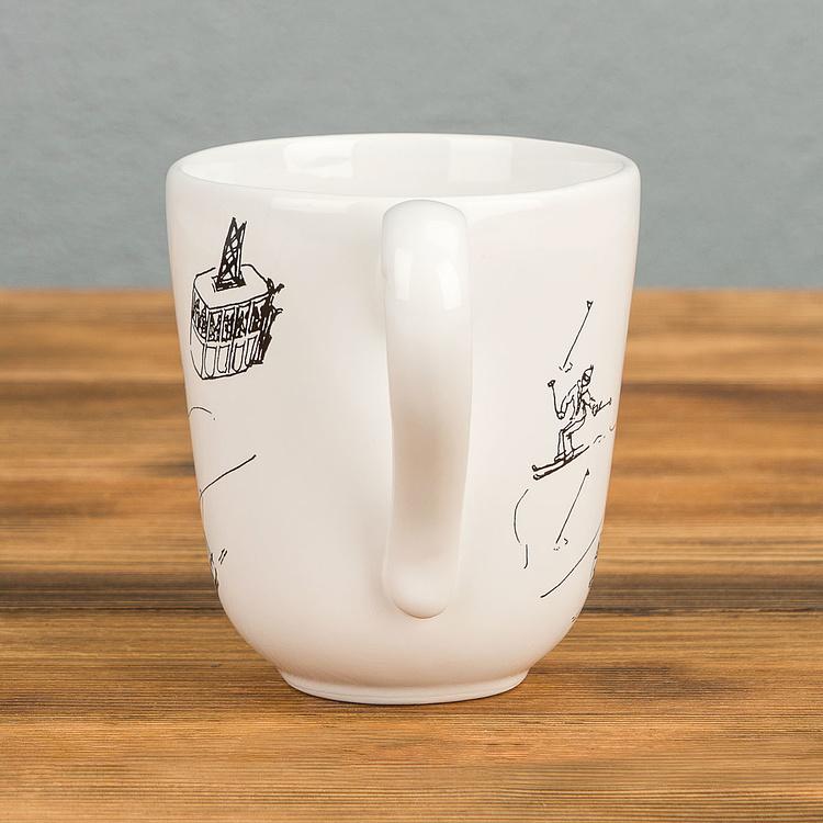Набор из трёх кружек Горнолыжное путешествие Set Of 3 Mugs Ski Trip