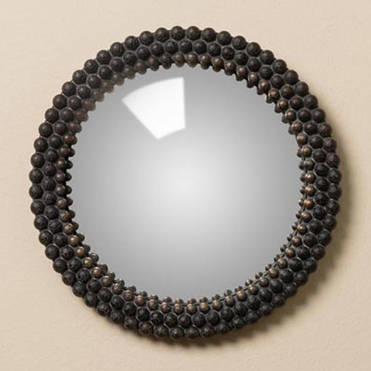 Black Beads Mini Convex Mirror