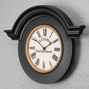 Black Ornamental Chateau Clock Large