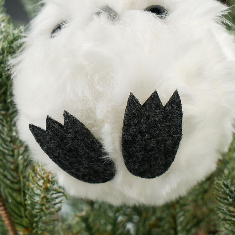 Ёлочная игрушка Круглая сова с открытыми глазами Round Owl With Open Eyes 10 cm