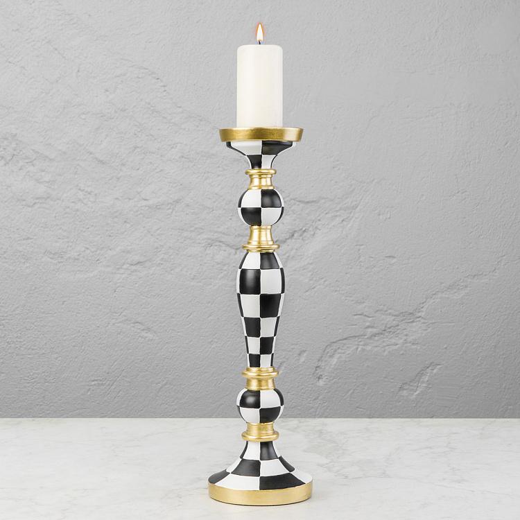 Клетчатый подсвечник, M Checkered Candlestick Medium