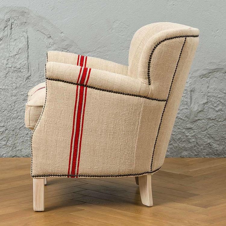 Кресло Тёрнер в обивке из винтажных хлопковых мешков Turner Armchair