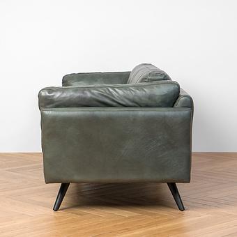 Трёхместный диван Dublin 3 Seater RM натуральная кожа Lawn Green Franco