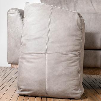 Трёхместный диван Patrick 3 Seater, Oak Sandwashed натуральная кожа Pale Grey - ракурс 11