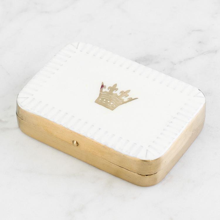 Лакированная шкатулка с короной King Lacquered Rectangular Box