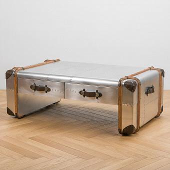 Журнальный стол Jakarta Coffee Table RM алюминий Jet Silver