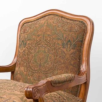 Кресло Marie Armchair, Oak Dark Amber вискоза и полиэстер Burnt Green Jacquard - ракурс 4