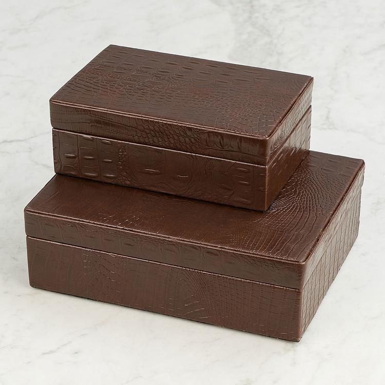 Кожаная шкатулка Бонд, S Bond Leather Box Small