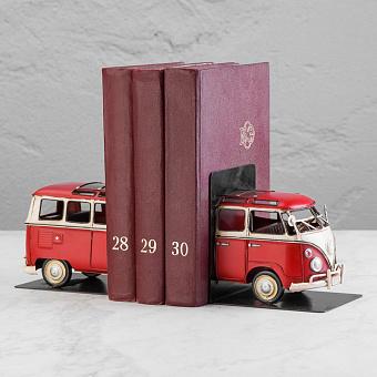 Набор из 2-х держателей для книг Bookend Red Volkswagen Van