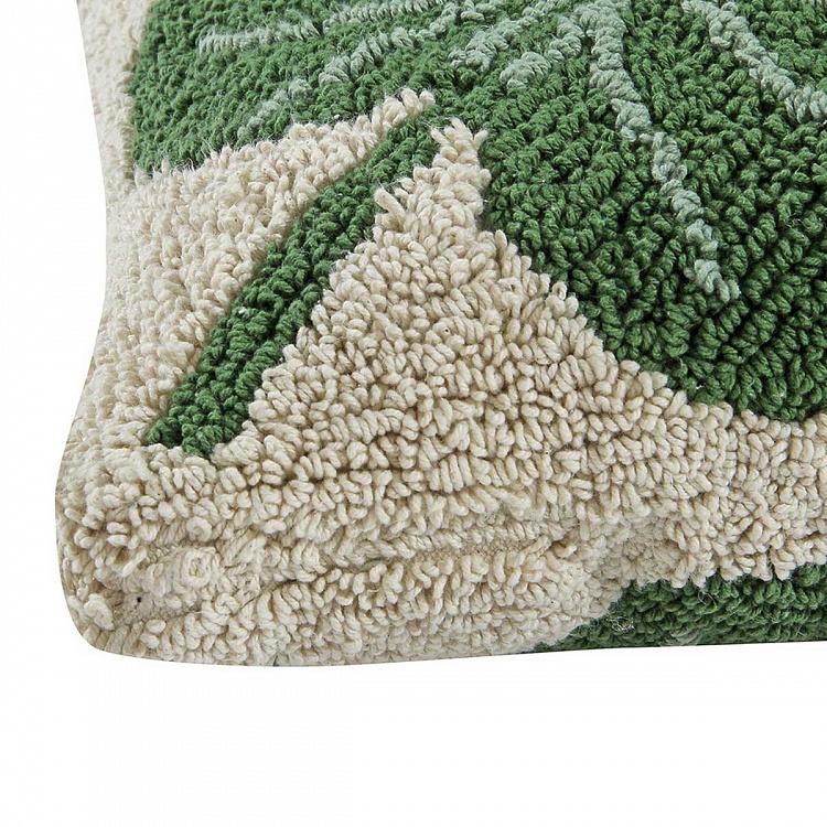 Декоративная подушка Лист Монстеры Monstera Cushion