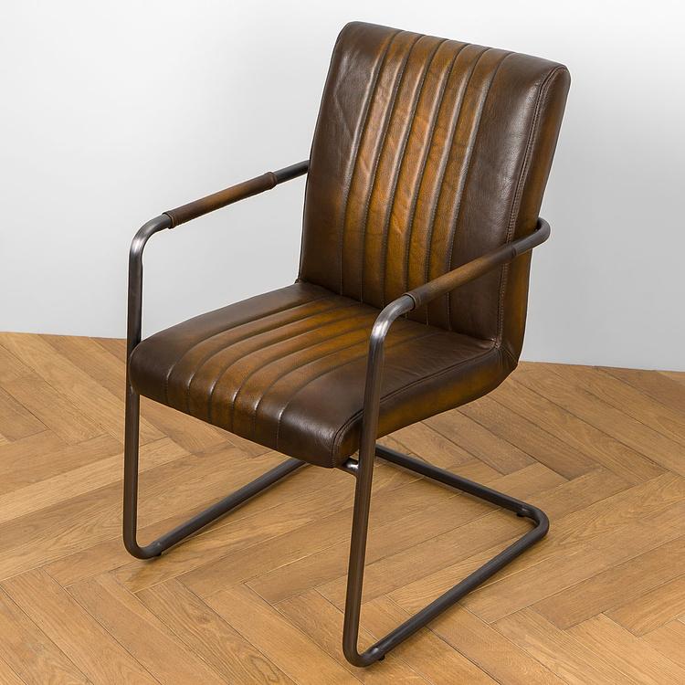 Стул Malaga Chair D натуральная кожа Rotten Brown - ракурс 6