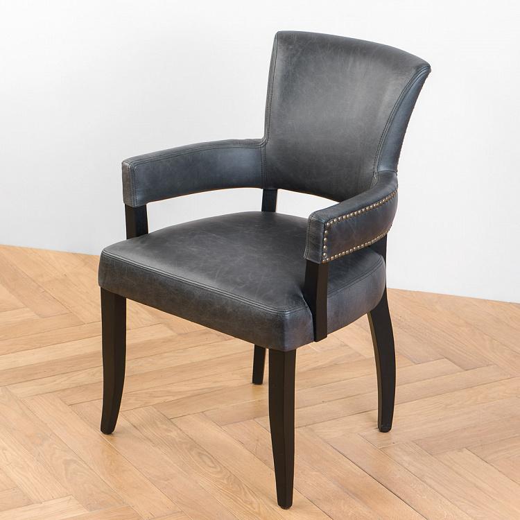 Стул Ньюпорт с подлокотниками, чёрные ножки Newport Dining Chair, Oak Black