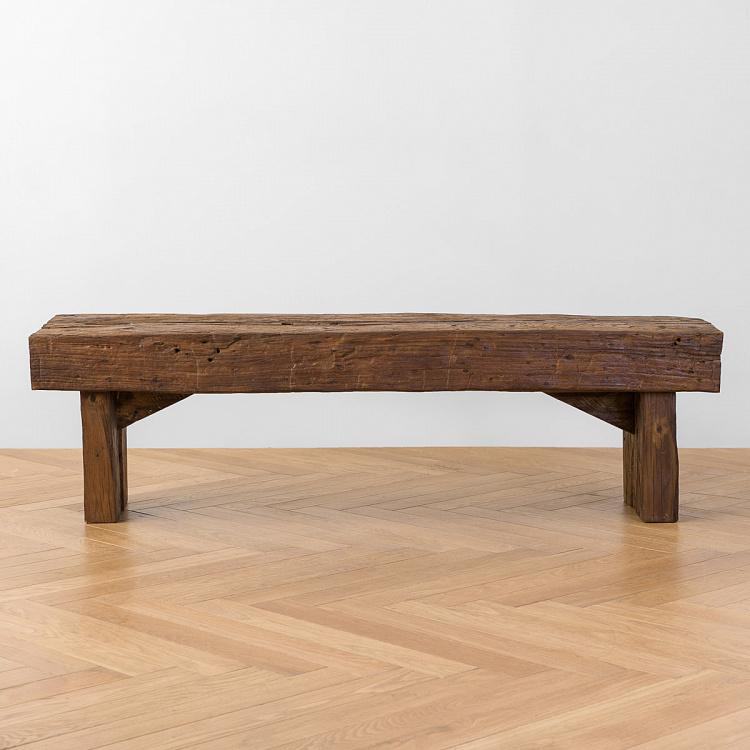 Скамейка из дерева шпал Outdoor Bench Rail Wood