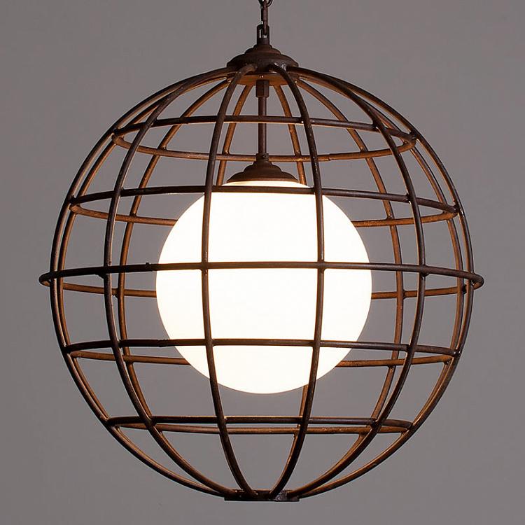 Подвесной светильник Глобус в клетке Caged Globe Chandelier