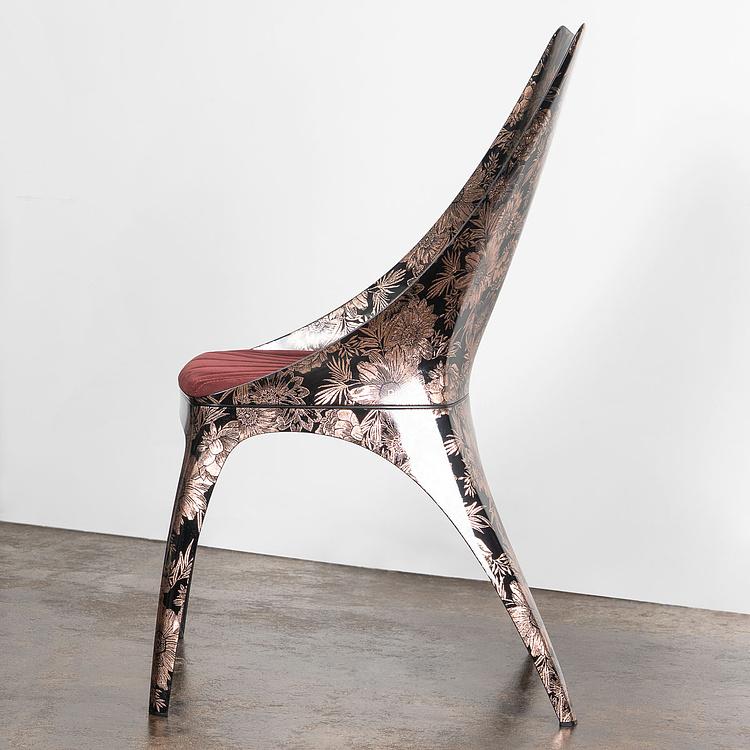 Стул Кавалло с цветочным узором Cavallo Dining Chair, Flower