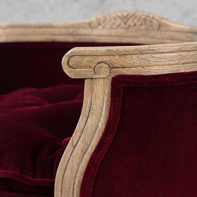 Красный диван для собак/кошек Георг, S George Sofa Small, Red Velvet