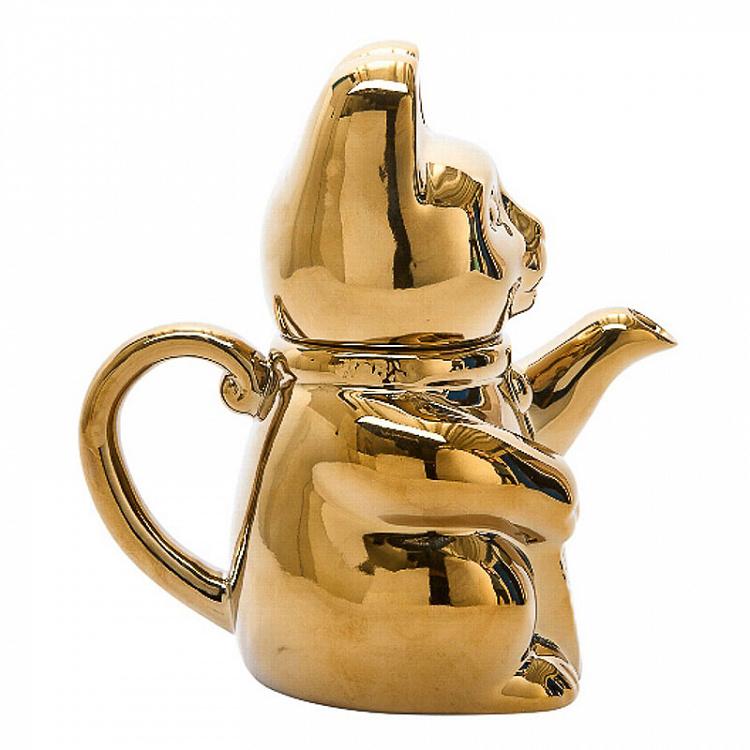 Золотой чайник Мяу Miyu Teapot Gold