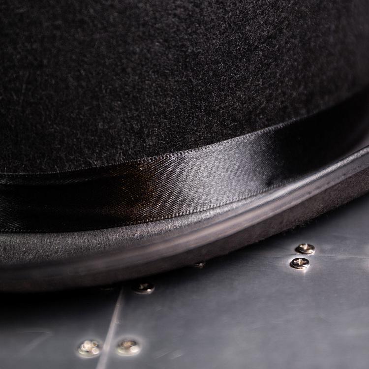 Чёрный котелок, 59 размер Black Bowler Hat, Size 59