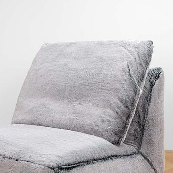 Кресло Lomfy Chair искусственный мех Grizzly Grey - ракурс 6