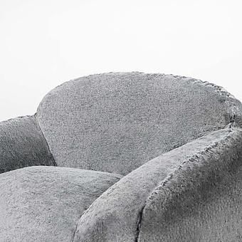 Кресло Snug Chair искусственный мех Grizzly Grey - ракурс 6