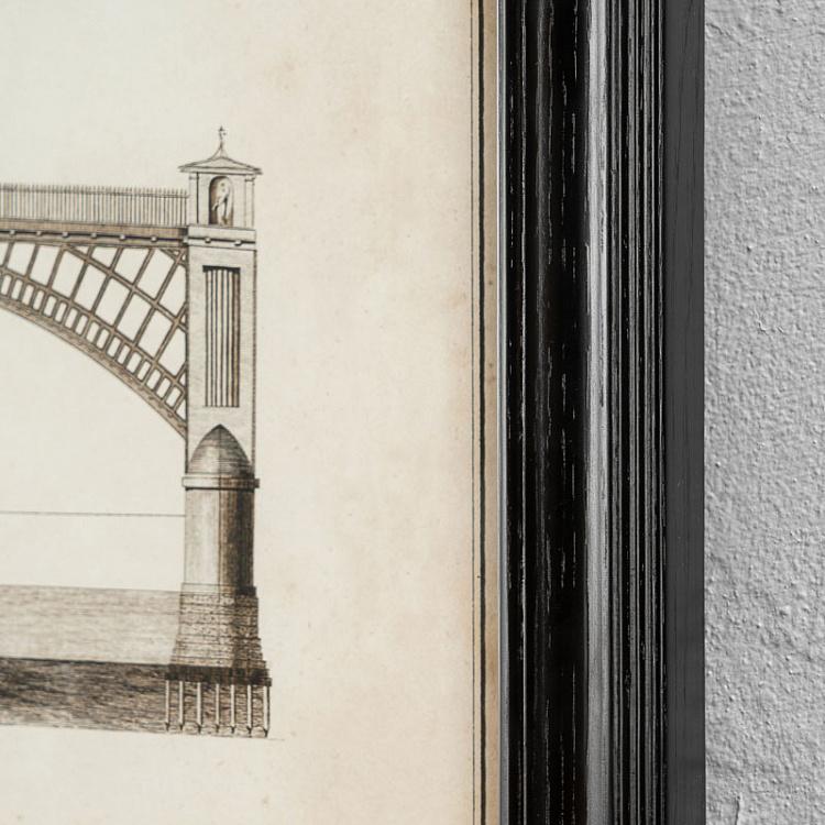 Картина-принт Телфордский мост со светлым фоном, S Architectural Telford Bridge Natural Small