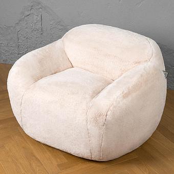 Кресло Snug Chair искусственный мех Grizzly Grey - ракурс 5