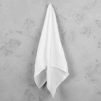 Zero Twist Gauze Dot Hand Towel White 50x100 cm