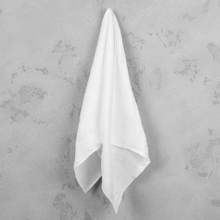 Zero Twist Gauze Dot Hand Towel White 50x100 cm