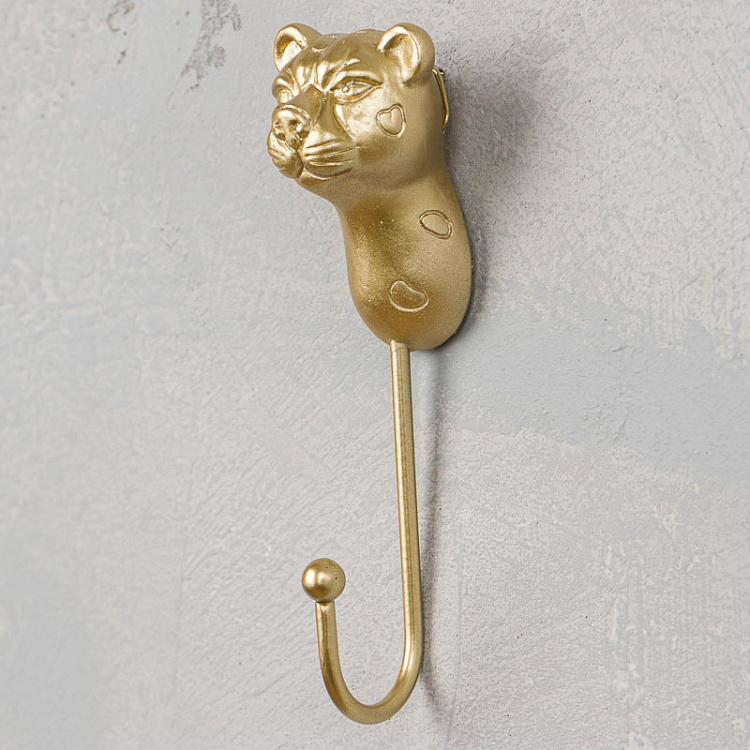Набор из трёх золотых крючков с животными Set Of 3 Hooks Animals Gold