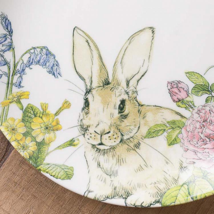 Десертная тарелка Кролик на лугу Rabbit In The Meadow Dessert Plate
