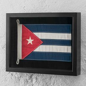 Shadow Box Flag Cuba Mini